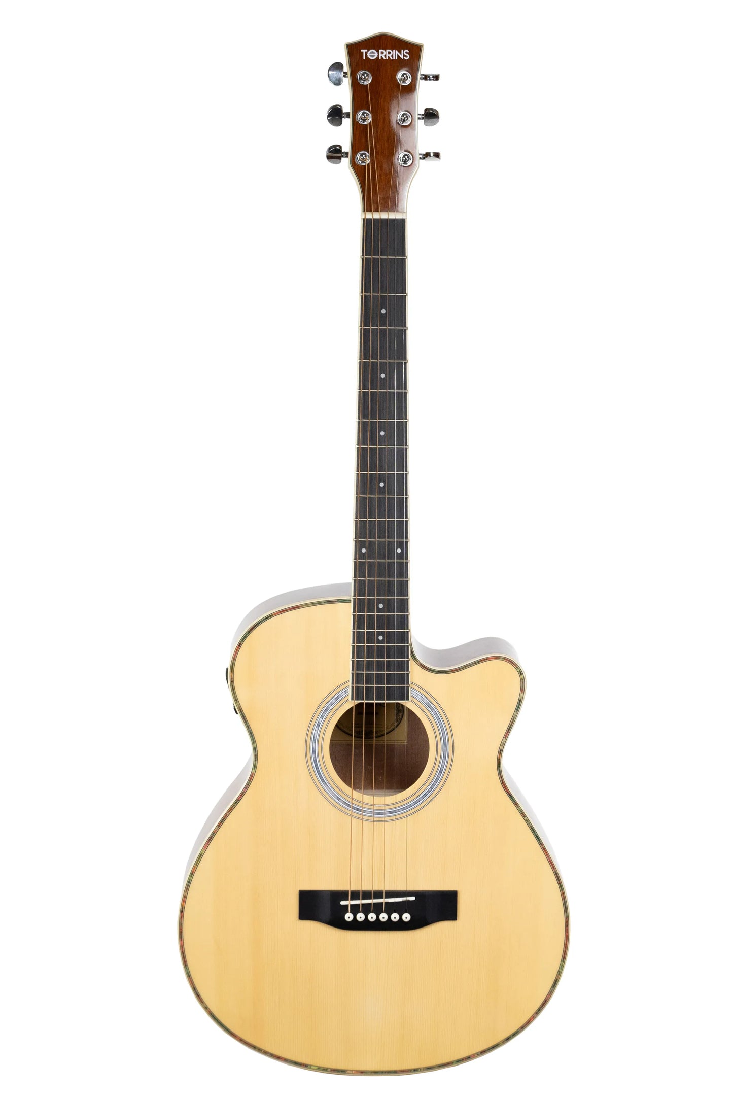 Torrins Semi-Acoustic Guitar - 30C/31C, 6-String Mahogany Guitar with Scientific Wood Fretboard