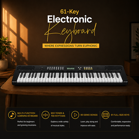 Torrins 61 Keys Multi-Function Electronic Keyboard for Beginners | Tor