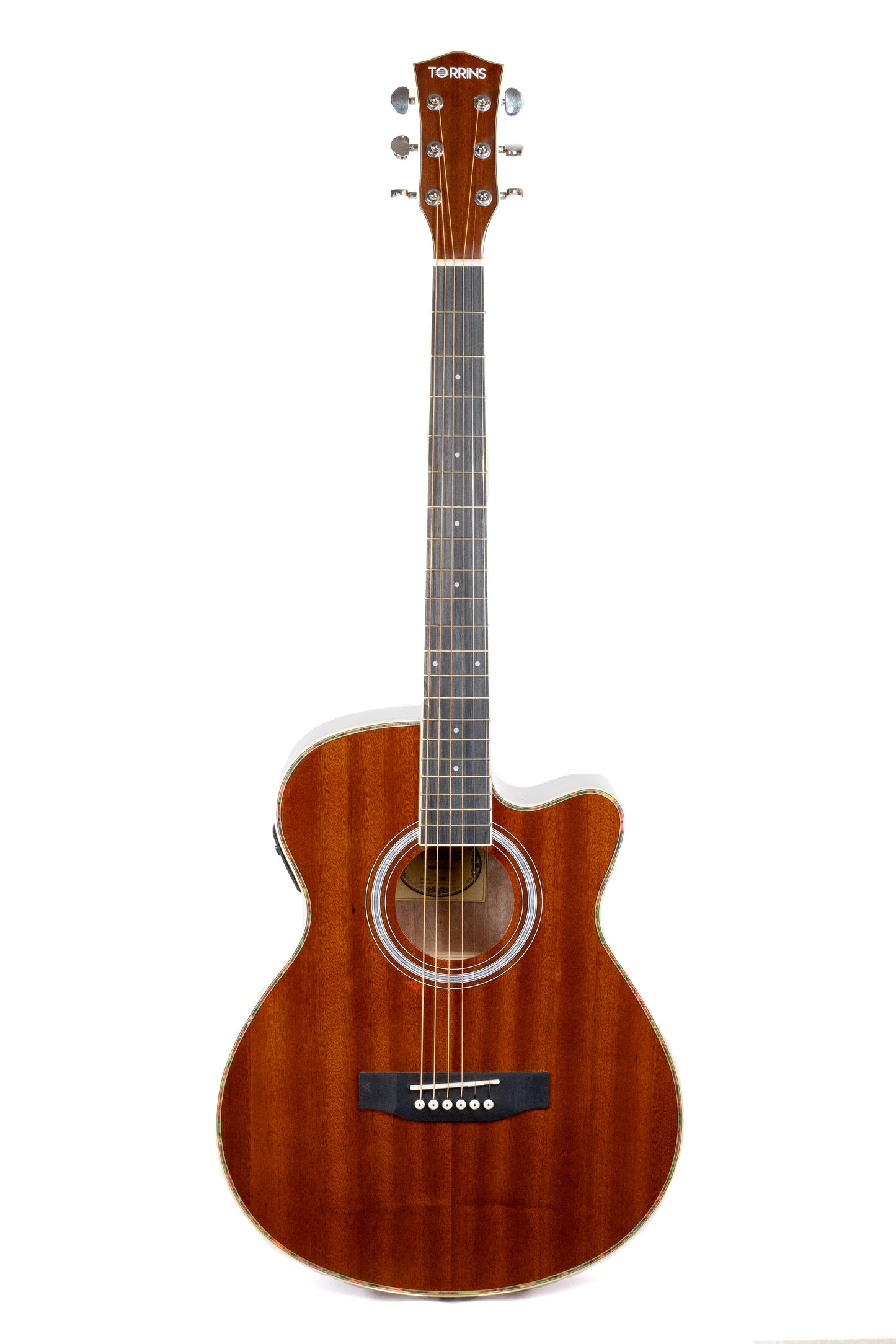 Torrins Semi-Acoustic Guitar - 30C/31C, 6-String Mahogany Guitar with Scientific Wood Fretboard