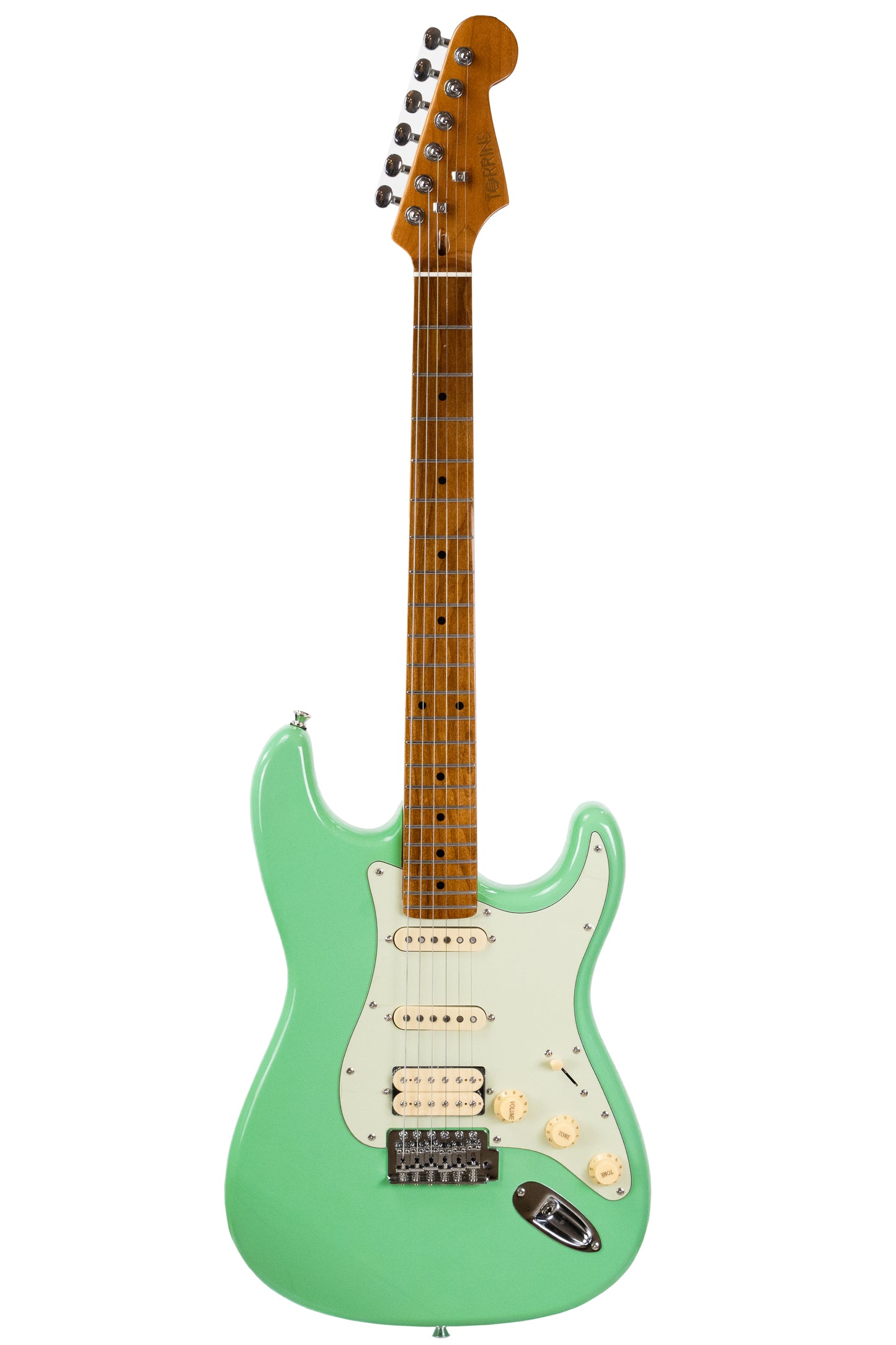 Torrins Electric Guitar, Linden Wood, 6-String, for Musicians - Surf Green
