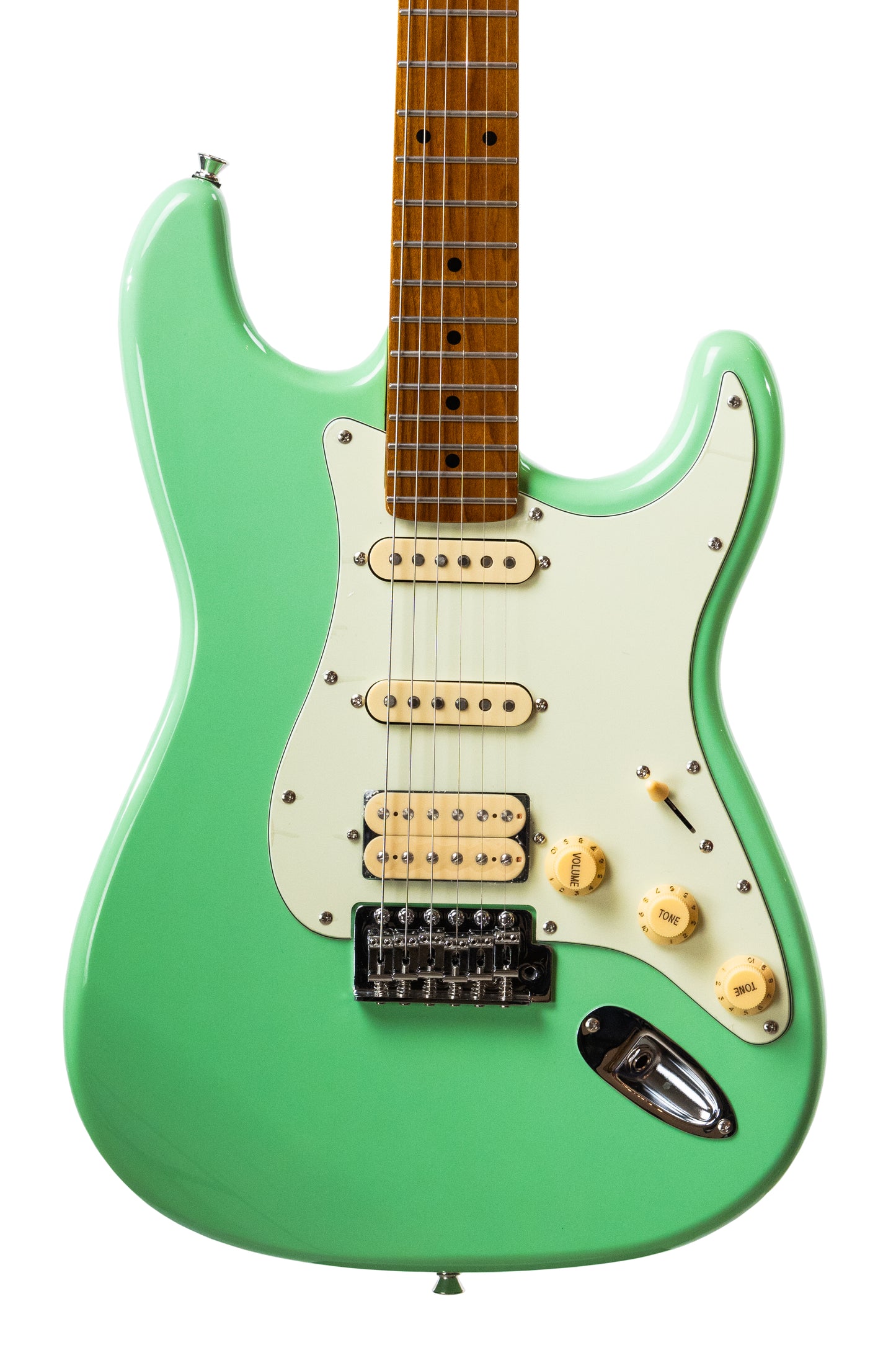 Torrins Electric Guitar, Linden Wood, 6-String, for Musicians - Surf Green
