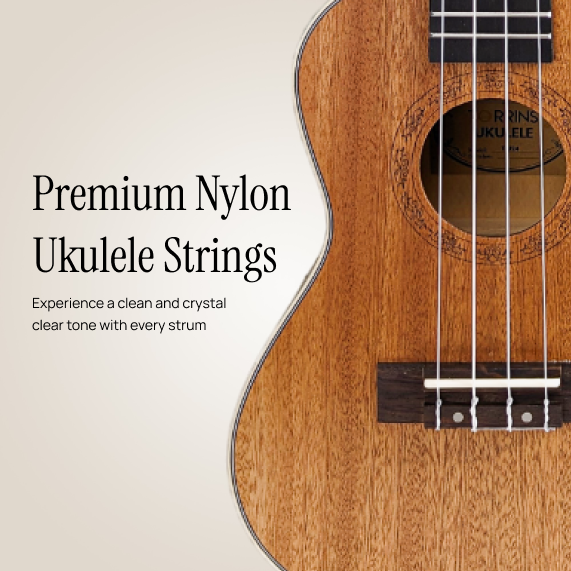 Torrins Mahogany Ukulele, 24 Inch, Brown Matte Finish - Includes 4 Plectrums & String Set