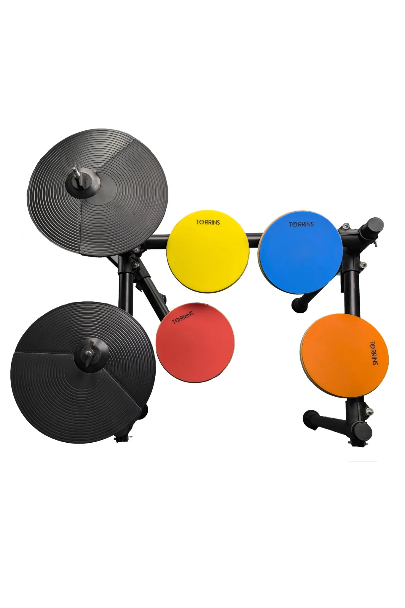 Torrins Silent Practice Drum Kit - 4 Mute Pads | Muted Hi-Hat and Cymbal | Kickpad and Pedal