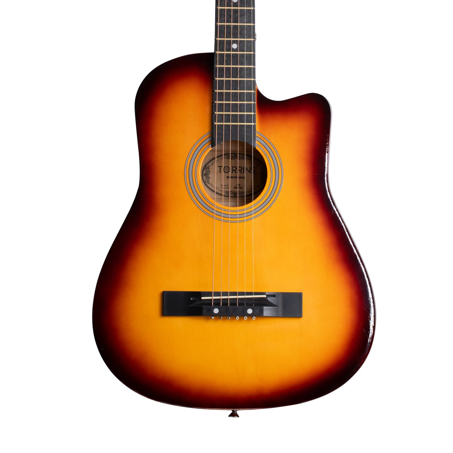 Torrins Beginner Series Acoustic Guitar: T38 -Sunburst | Glossy Finish