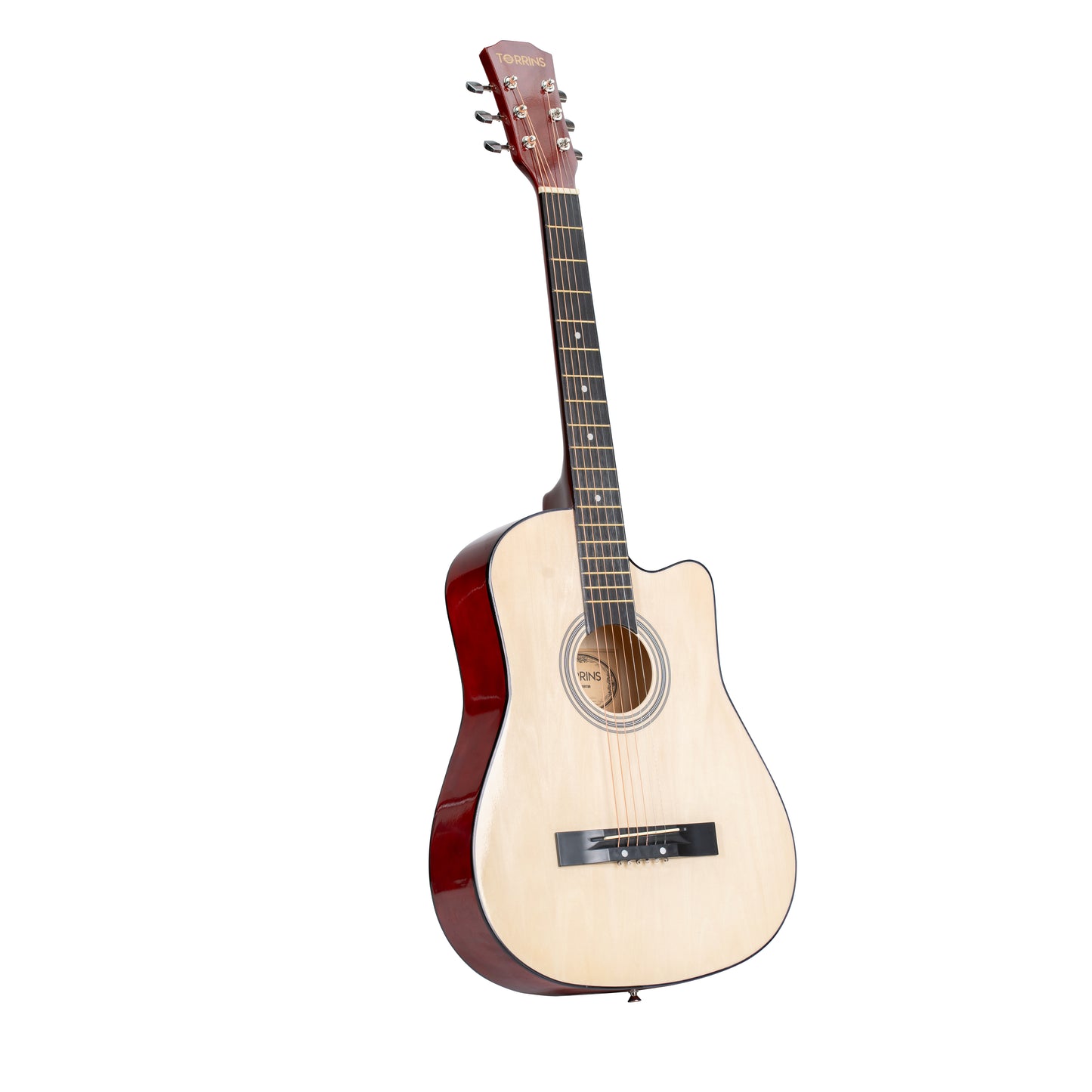 Torrins Beginner Series Acoustic Guitar: T38 - Beige | Glossy Finish