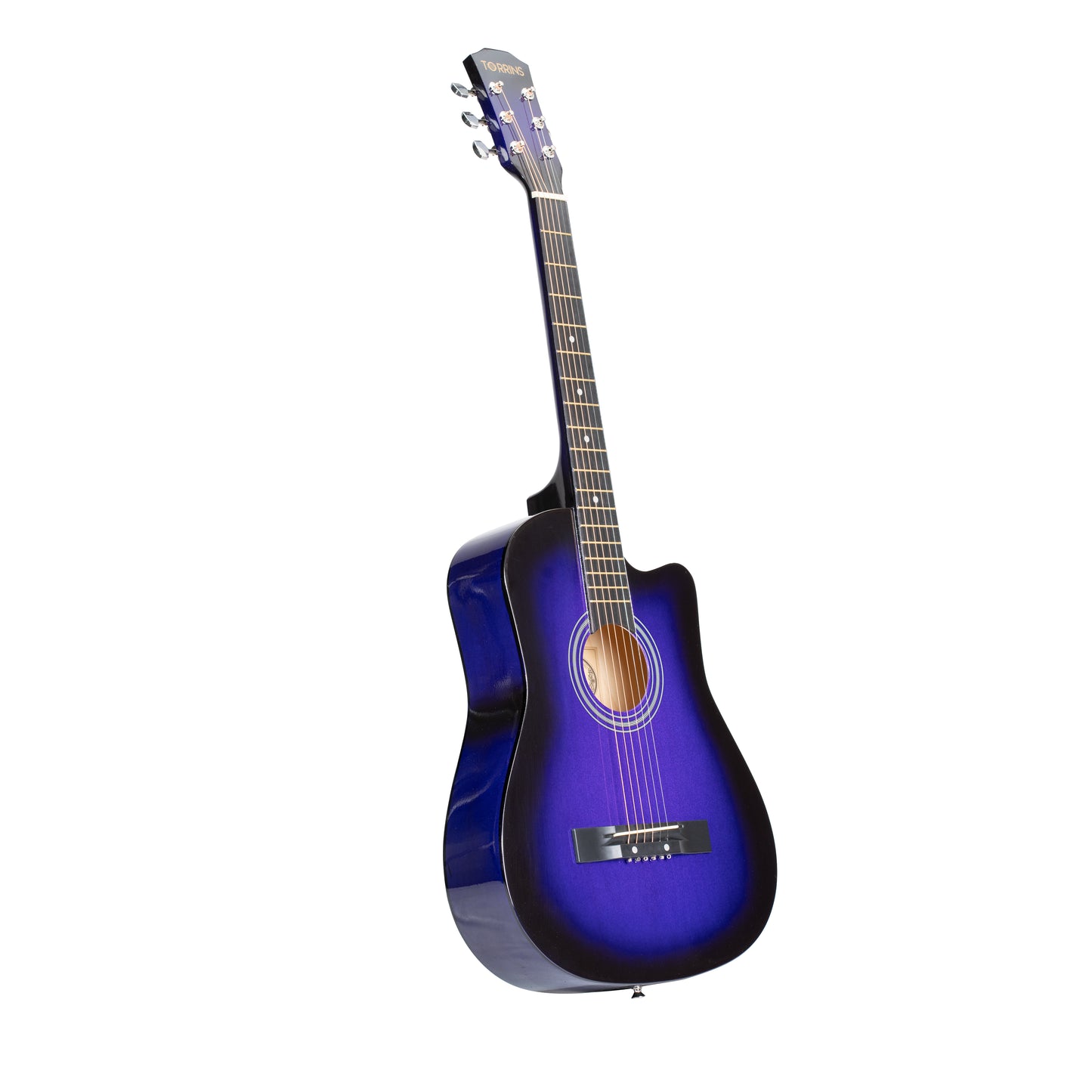 Torrins Beginner Series Acoustic Guitar: T38 -Violet | Glossy Finish