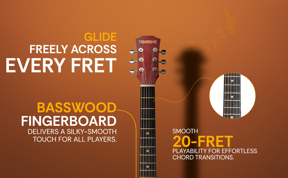 Torrins Spark Series Acoustic Guitar: T38 | Glossy Finish