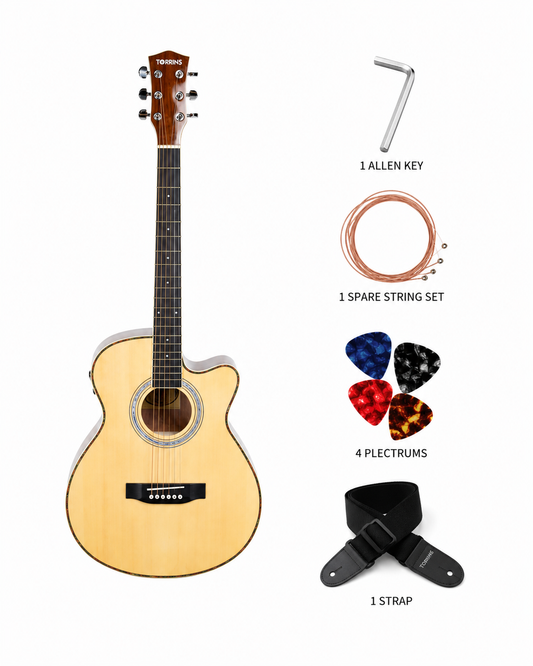 Torrins Progressa Series Semi-Acoustic Guitar - 30C/31C, 6-String Mahogany Guitar