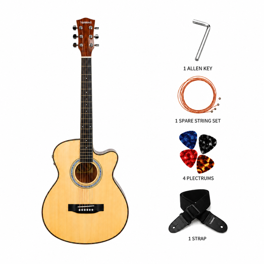 Torrins Progressa Series Semi-Acoustic Guitar - 30C/31C, 6-String Mahogany Guitar