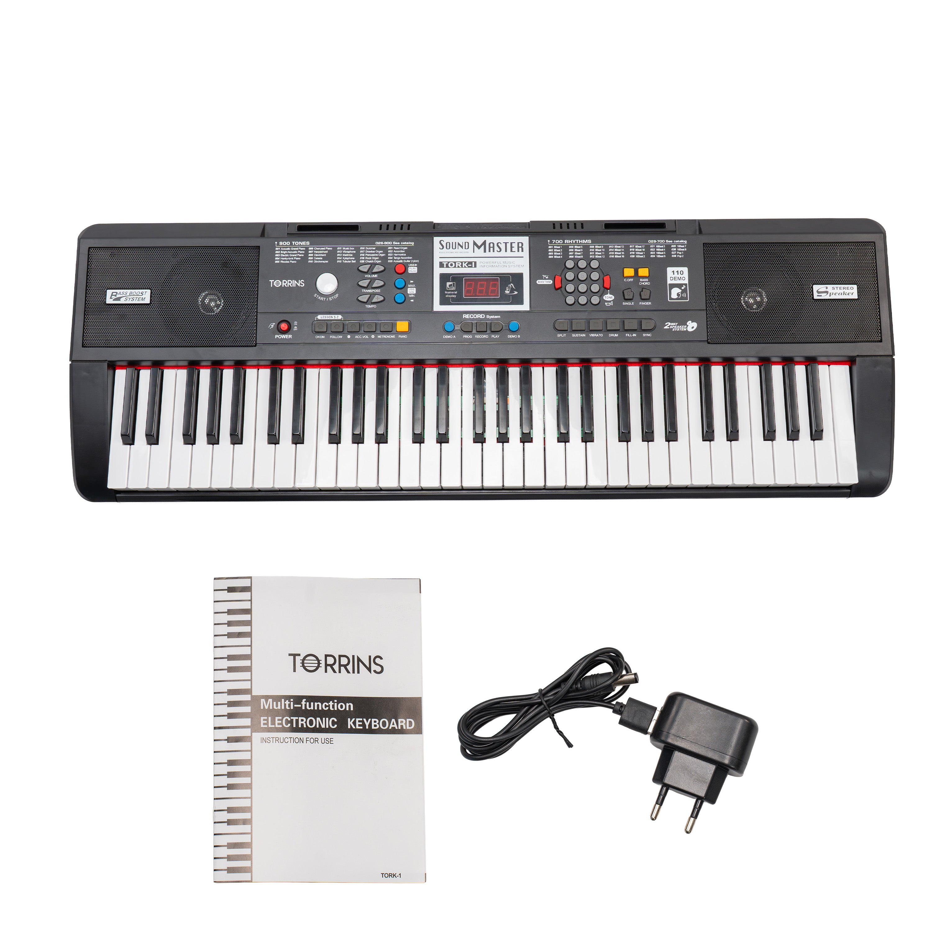 Torrins 61 Keys Multi-Function Electronic Keyboard for Beginners | Tor
