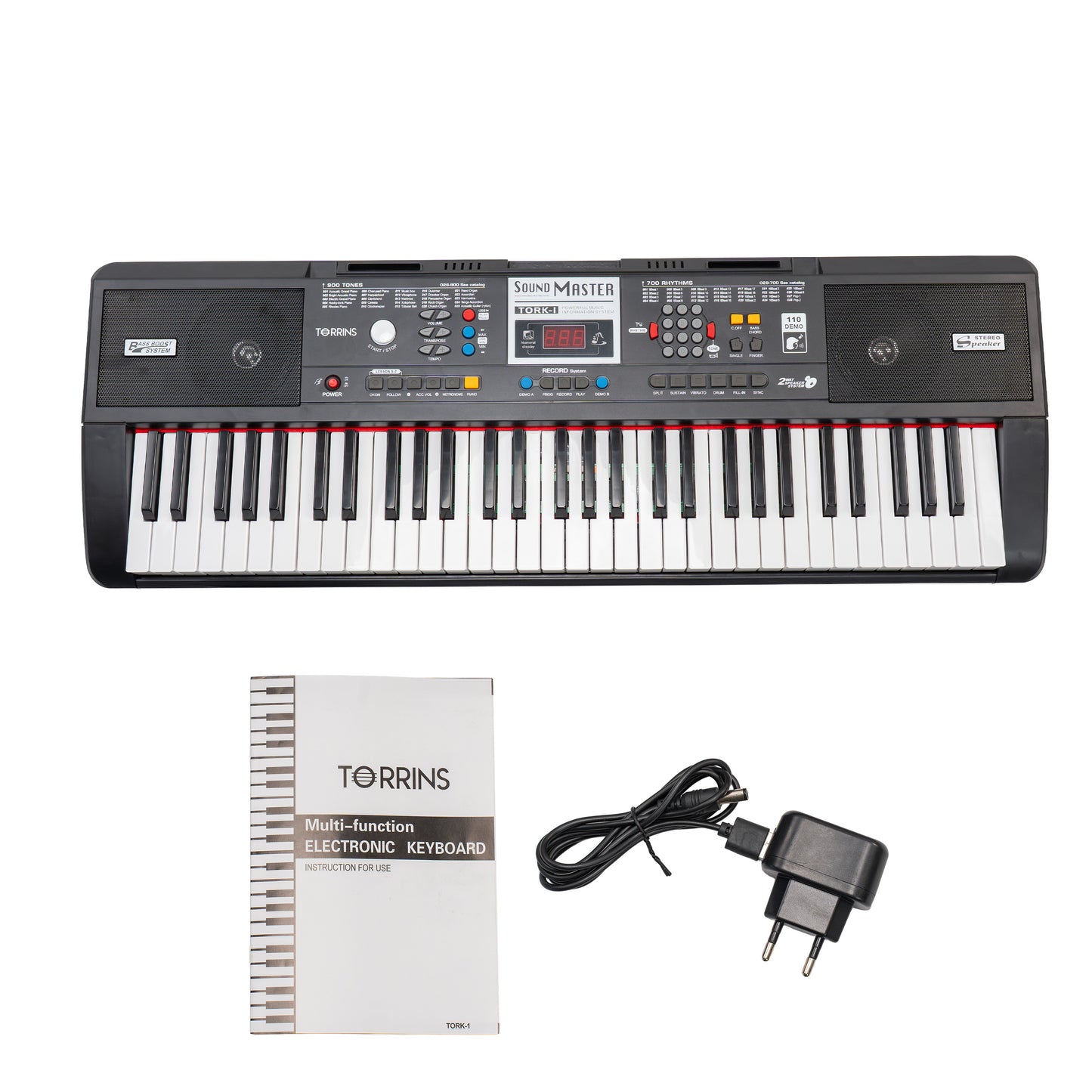 Torrins 61 Keys Multi-Function Electronic Keyboard for Beginners | Tork 1