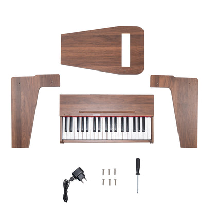 Torrins 37-Key Baby Digital Piano for Kids – Wooden Style Mini Keyboard with Headphone & Audio Input
