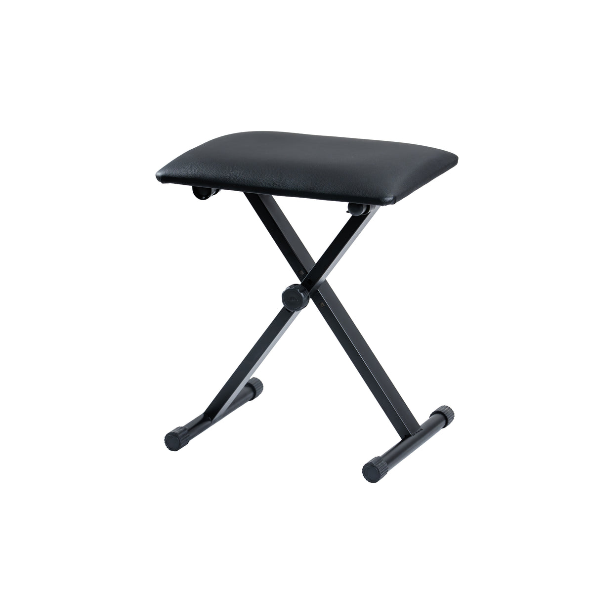 Torrins Adjustable Keyboard Bench – Padded Foldable X-Frame Piano Stool