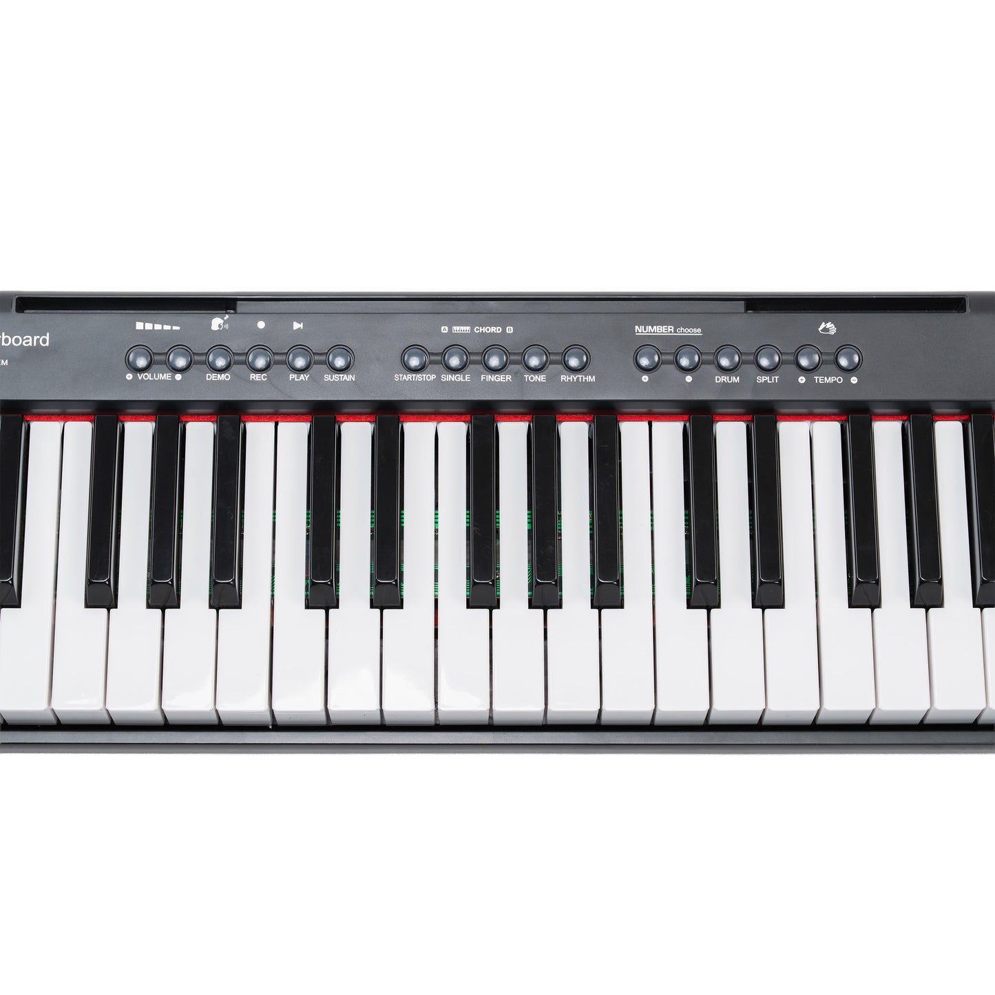 Novatone NT-100 61 Keys Musical Keyboard with 199 Tones, 199 Rhythms, 59 Demo Songs, Recording & LED Display