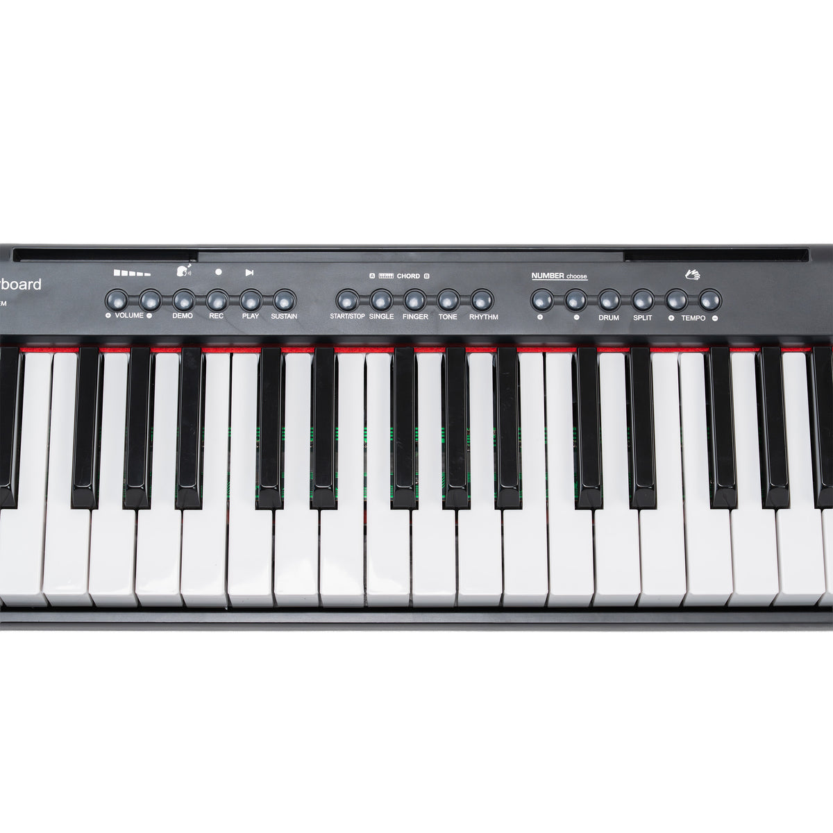 Novatone NT-100 61 Keys Musical Keyboard with 199 Tones, 199 Rhythms, 59 Demo Songs, Recording & LED Display