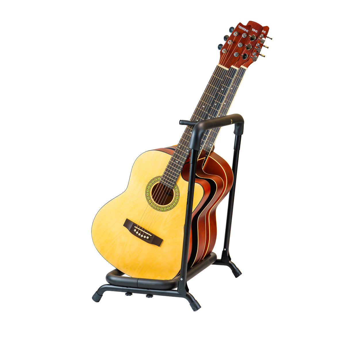 Torrins 3-Slot Universal Multi Guitar Rack Stand – Heavy-Duty Metal Floor Stand for Acoustic, Electric & Bass Guitars