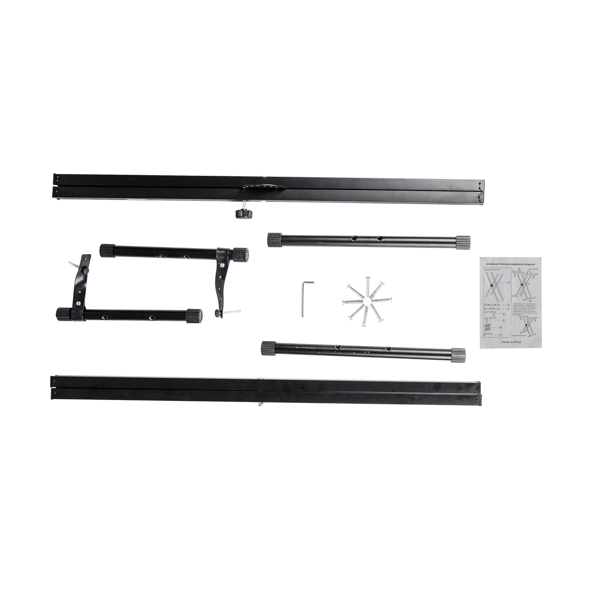 Torrins Heavy-Duty Double-Braced X-Style Adjustable Keyboard Stand