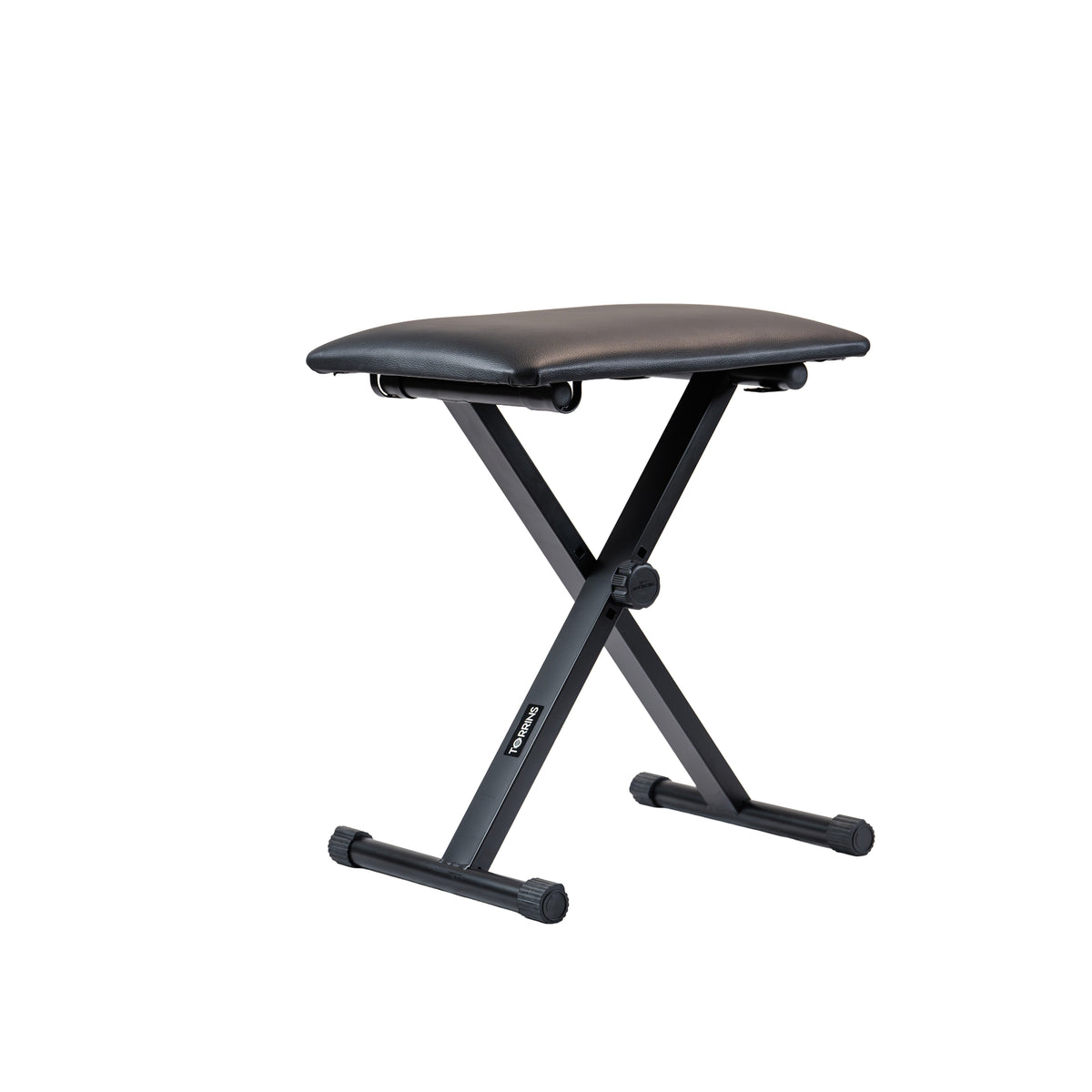 Torrins Adjustable Keyboard Bench – Padded Foldable X-Frame Piano Stool