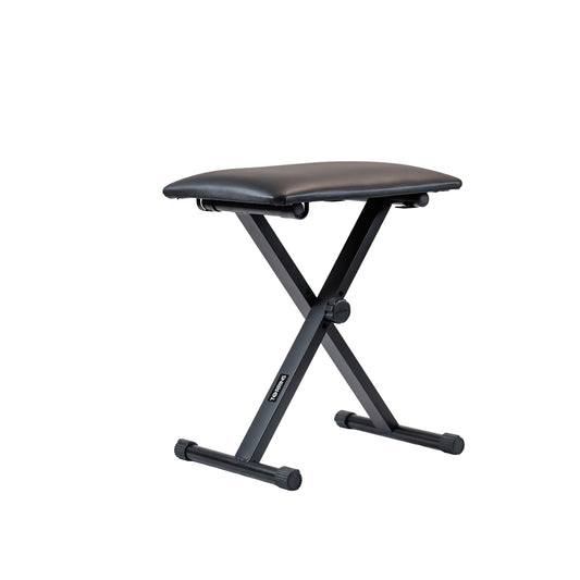 Torrins Adjustable Keyboard Bench – Padded Foldable X-Frame Piano Stool