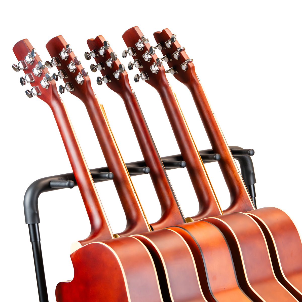 Torrins 5-Slot Universal Multi Guitar Rack Stand – Heavy-Duty Metal Floor Stand for Acoustic, Electric & Bass Guitars