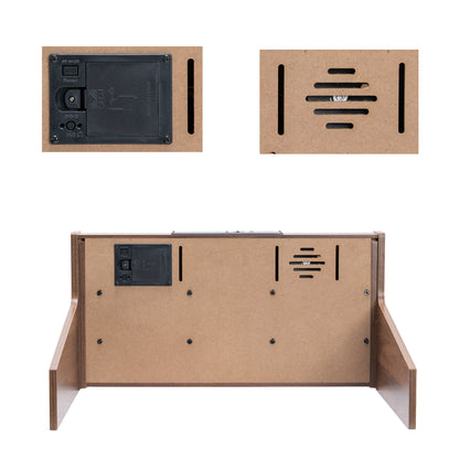 Torrins 37-Key Baby Digital Piano for Kids – Wooden Style Mini Keyboard with Headphone & Audio Input