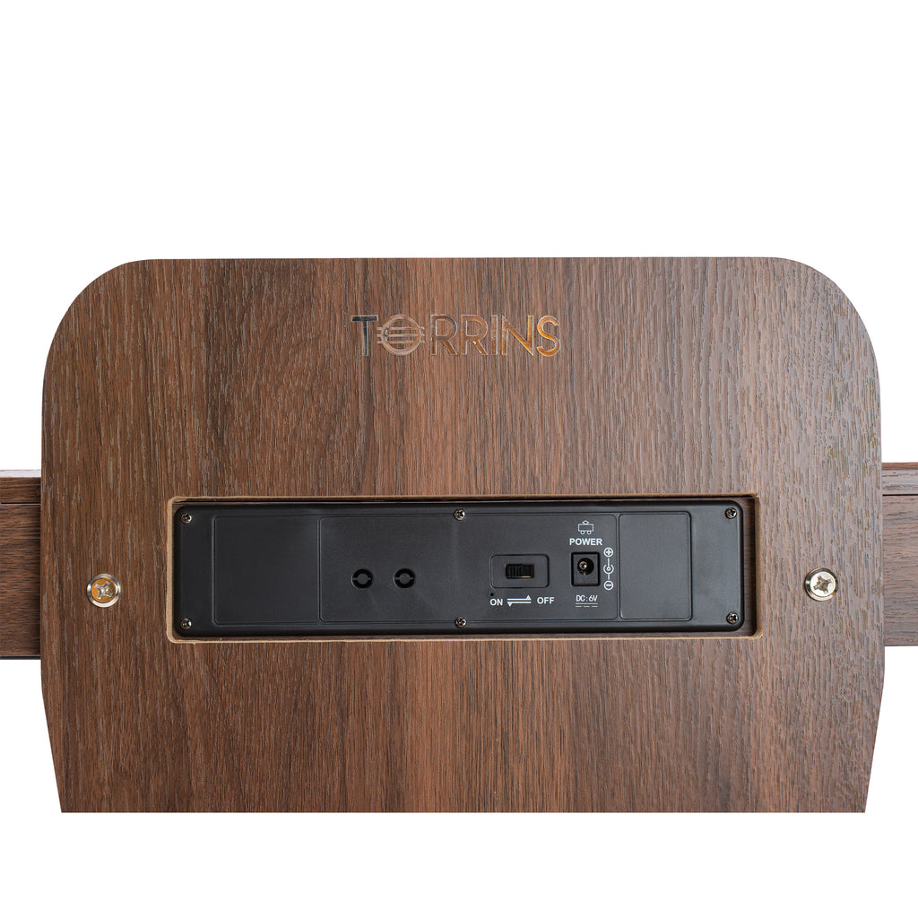 Torrins 37-Key Baby Digital Piano for Kids – Wooden Style Mini Keyboard with Headphone & Audio Input
