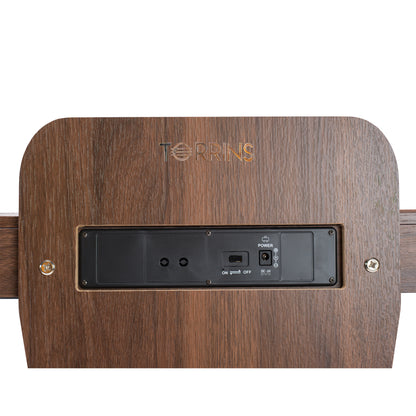 Torrins 37-Key Baby Digital Piano for Kids – Wooden Style Mini Keyboard with Headphone & Audio Input