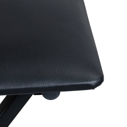 Torrins Adjustable Keyboard Bench – Padded Foldable X-Frame Piano Stool