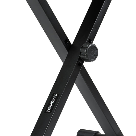 Torrins Premium Adjustable Keyboard Bench – Padded Foldable X-Frame