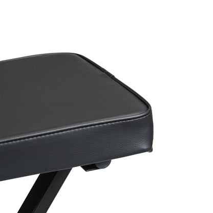 Torrins Adjustable Keyboard Bench – Padded Foldable X-Frame Piano Stool