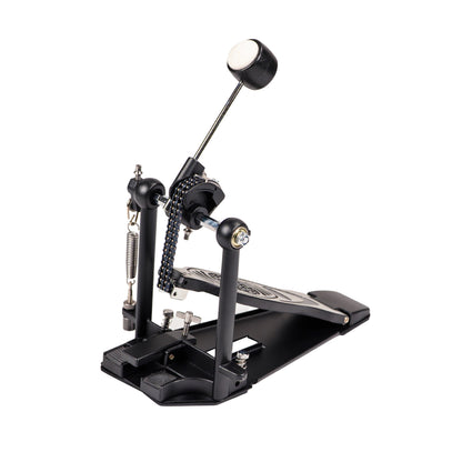 Single Bass Drum Pedal | Smooth Chain Drive, Adjustable Beater & Spring Tension | Heavy-Duty Metal Construction, Non-Slip Base | Fits Acoustic & Electronic Drum Kits