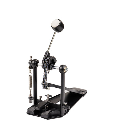 Single Bass Drum Pedal | Smooth Chain Drive, Adjustable Beater & Spring Tension | Heavy-Duty Metal Construction, Non-Slip Base | Fits Acoustic & Electronic Drum Kits