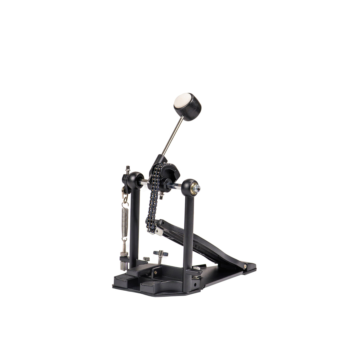 Single Bass Drum Pedal | Smooth Chain Drive, Adjustable Beater & Spring Tension | Heavy-Duty Metal Construction, Non-Slip Base | Fits Acoustic & Electronic Drum Kits