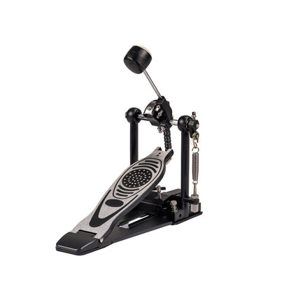 Single Bass Drum Pedal | Smooth Chain Drive, Adjustable Beater & Spring Tension | Heavy-Duty Metal Construction, Non-Slip Base | Fits Acoustic & Electronic Drum Kits