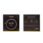 Torrins Bass Guitar Strings 40–95 Light Gauge Nickel Plated Alloy | Punchy Low End & Smooth Playability for 4 String Electric Bass Guitar