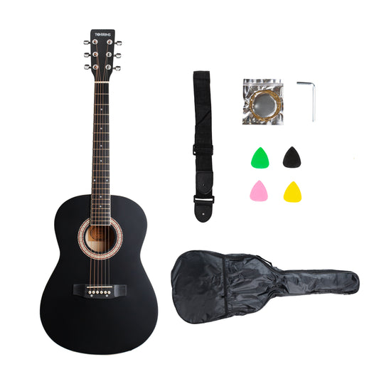 Torrins Beginner Series Acoustic Guitar: C36 (Black)