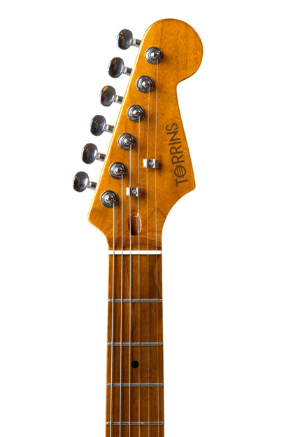 Torrins Electric Guitar, Linden Wood, 6-String, for Musicians - Surf Green