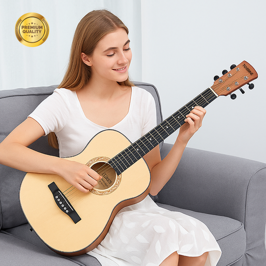 Torrins Progressa Series Natural Wood 36-Inch Acoustic Guitar, Sapele Spruce Rosewood, Right Hand, 6 Strings, TOR - 3650