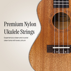 Torrins Progressa Series Mahogany Ukulele, 24 Inch, Brown Matte Finish