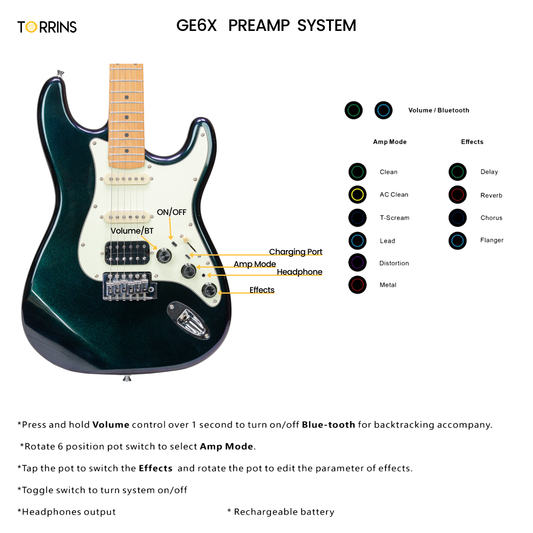 Torrins Elevate Series Electric Guitar: GE6