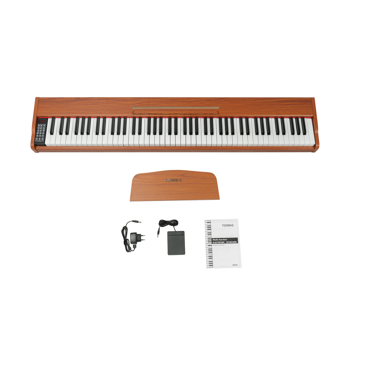 Torrins 88 Keys Multi-Function Digital Keyboard Piano| 88005C | 900 Sounds, 700 Rhythms, 110 Demo Songs, Bluetooth, USB, MIDI | Beginner to Intermediate Learning Keyboard