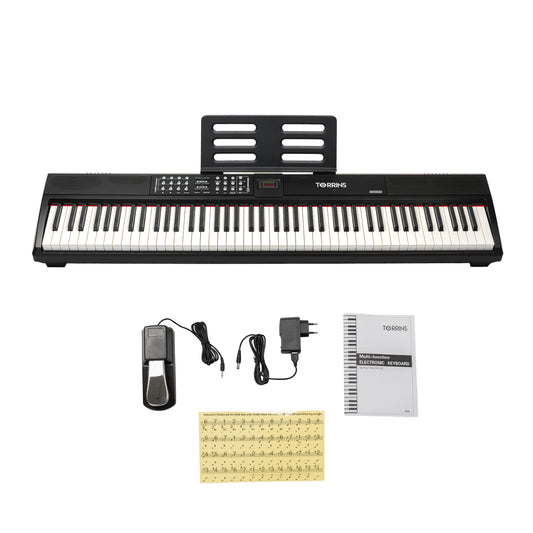 Torrins 88 Keys Digital Keyboard Piano (88026) with Bluetooth, MIDI, USB & Record Function – Multi-Function Electronic Keyboard for Beginners to Advanced Players