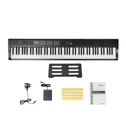 Torrins 88 Keys Multi-Function Digital Piano Keyboard| 88045 | 900 Tones, 700 Rhythm, 110 Demo Songs, Bluetooth, USB, MIDI | Ideal for Beginners & Hobby Players