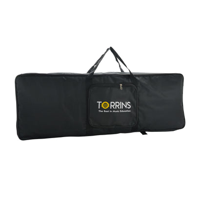 Torrins 61-Key Keyboard Gig Bag – Water-resistant Keyboard Carry Case with Backpack Straps & Accessory Pocket