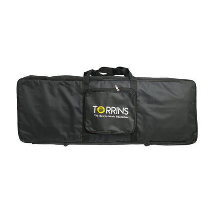 Torrins 61-Key Keyboard Gig Bag – Water-resistant Keyboard Carry Case with Backpack Straps & Accessory Pocket