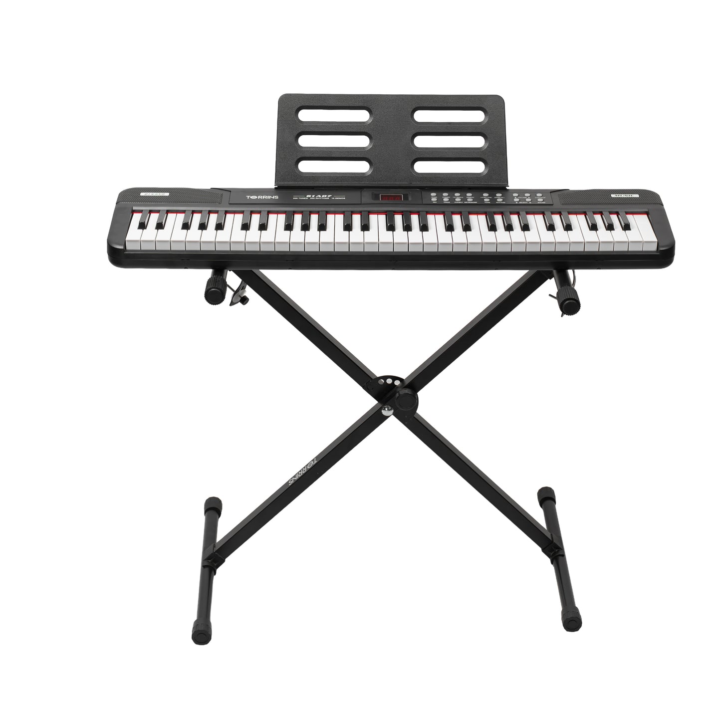Torrins 61 Keys Keyboard for Beginners with Mic | MQ61A07