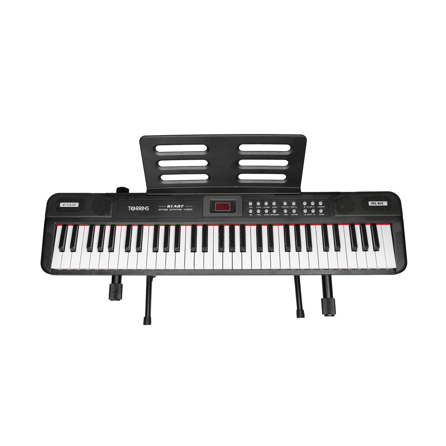 Torrins 61 Keys Keyboard for Beginners with Mic | MQ61A07