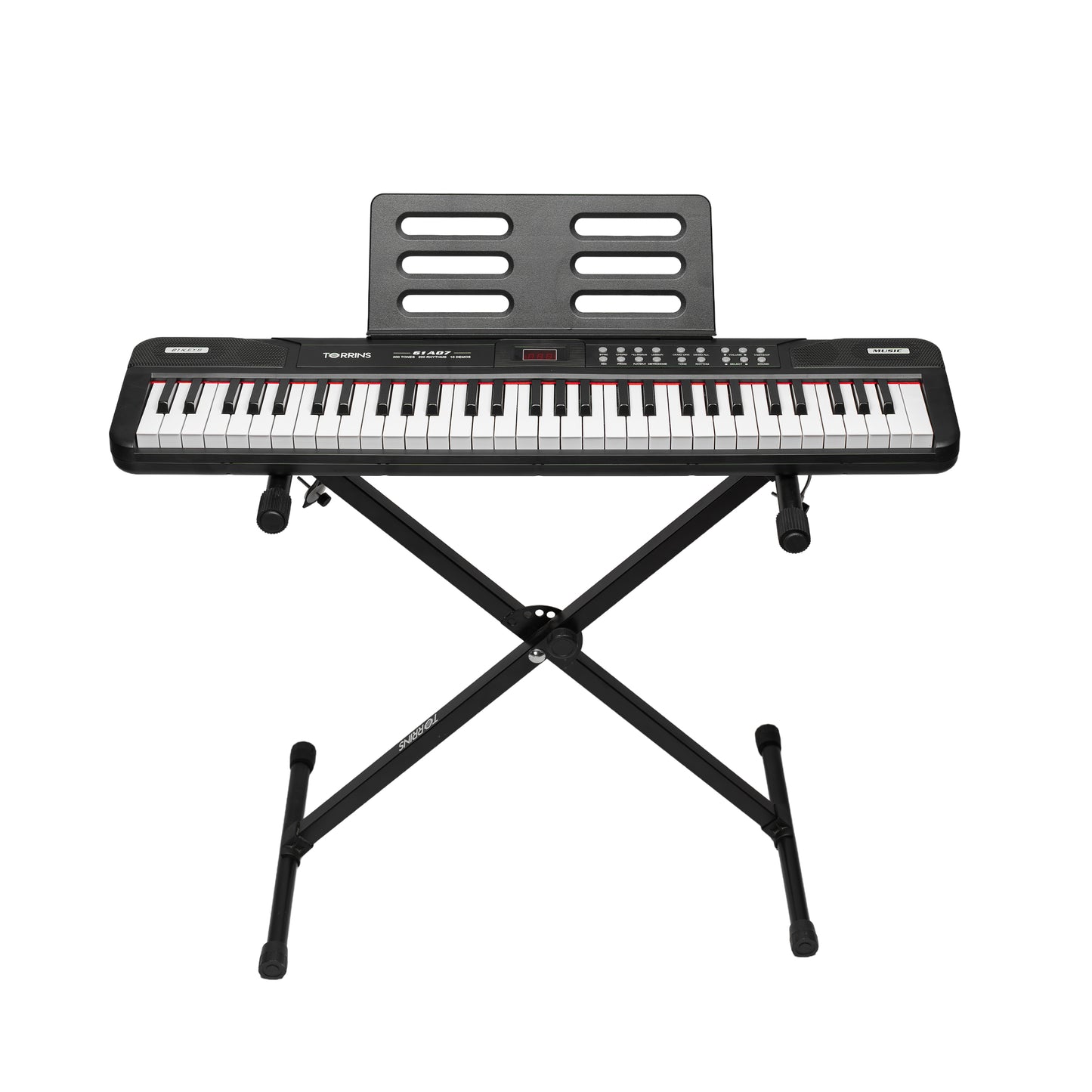 Torrins 61 Keys Keyboard for Beginners with Mic | MQ61A07