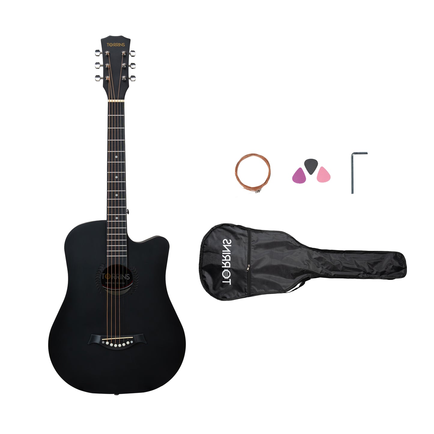 Torrins Spark Series Acoustic Guitar: N38C | Matte Finish