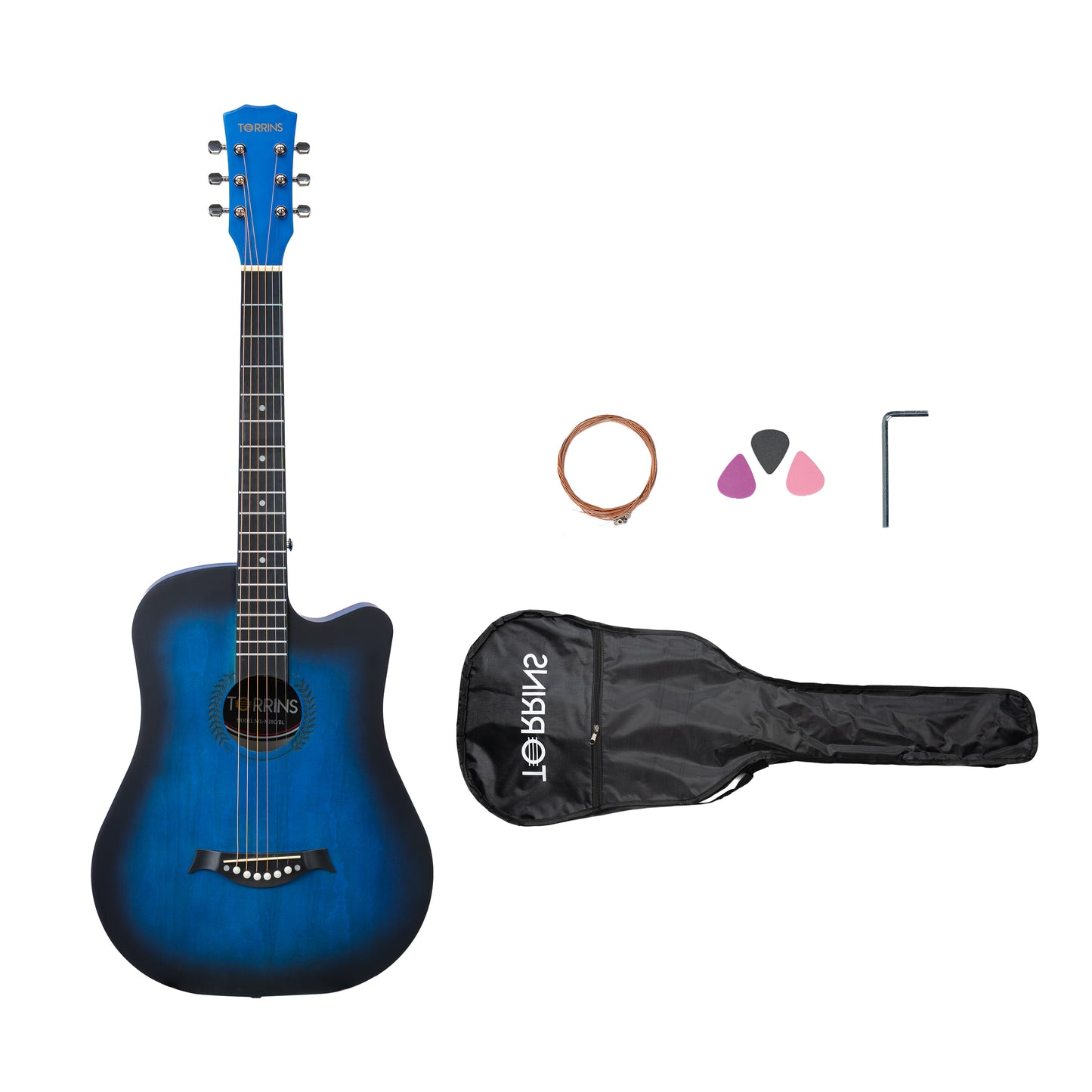 Torrins Spark Series Acoustic Guitar: N38C | Matte Finish